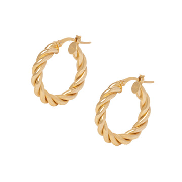 Brinco argola Genebra em Ouro 18k